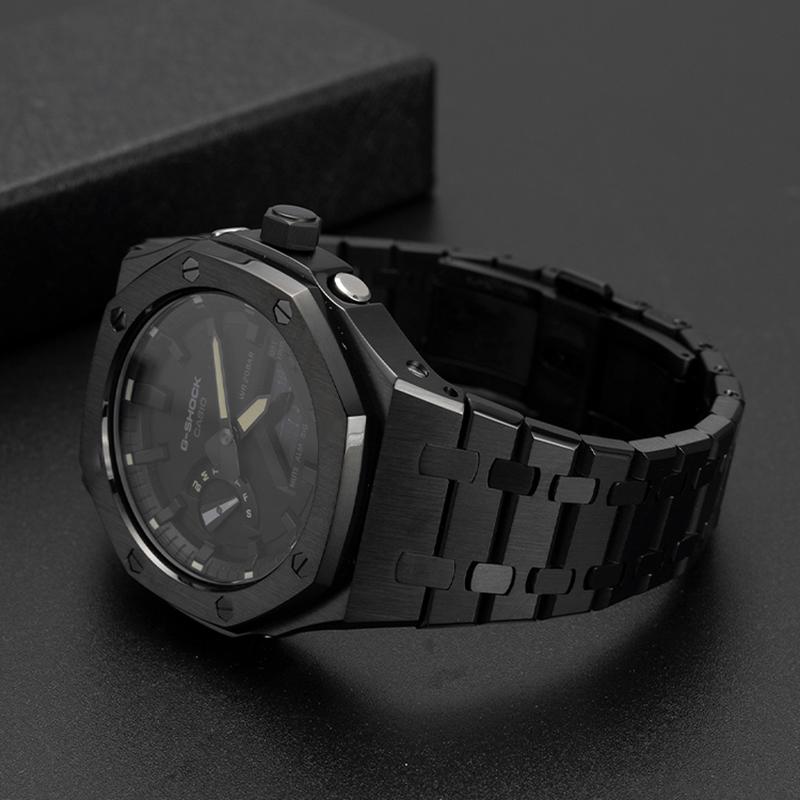 Для Casio G-Shock GA-2100 GA-2110 Farmhouse Oak Модифицированная Нержавеющая Сталь Стиль AP 3-е Поколение 4 Представителя с Кейсом