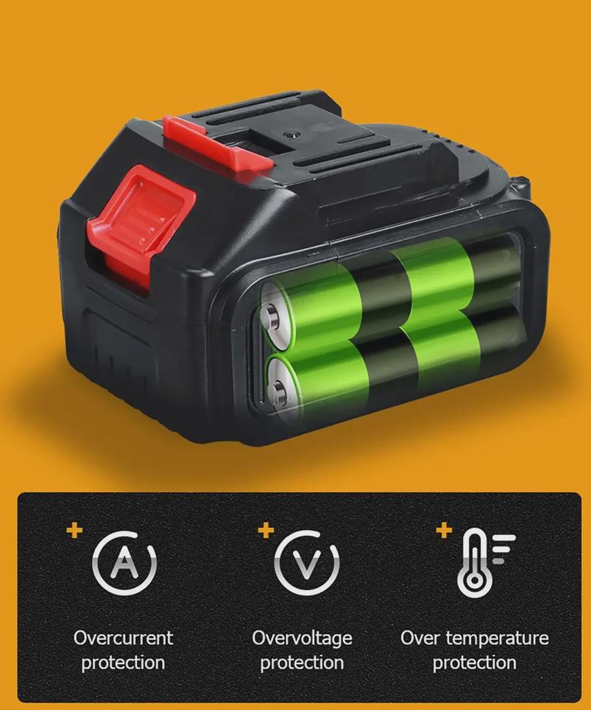 125 В аккумуляторная бесщеточная литиевая угловая шлифовальная машина и полировальная машина с прочным пластиковым корпусом