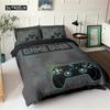 Комплект постельного белья с геймпадом размера «Квин» Пододеяльник Креативный черный Комплект чехлов для одеяла из полиэстера Покрывало 2/3 шт.