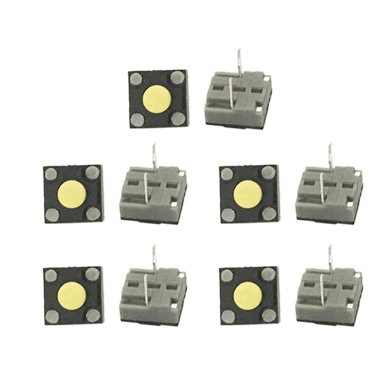 10Pieces Mouse Mute Microswitches 6x6x4.3mm Rectangle Mouse Switches Set For Noise Reduced Operating