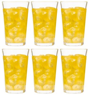Стакан Toyo Sasaki Glass Pizzicato 14, набор из 6 стаканов объемом 420 мл, изготовлен в Японии, можно мыть в посудомоечной машине, небьющийся стеклянный стакан, стакан для кофе, стакан для сока