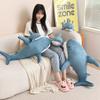 Blue Shark Pillow Plush Doll Big Shark Doll Home Pillow Girl Soothing Ragdoll