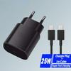 PD 25W USB C Super Fast Charging EU Charger Plug with Cable for Phones