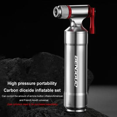 CO2 Велосипедный насос Шредер и Клапан Мини Велосипедный насос Алюминиевый сплав CO2 Велосипедный насос для накачивания шин для MTB Шоссейного велосипеда