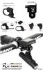 [REC MOUNT] Type 9 CATEYE Combo Mount (with Lower Adapter) + CATEYE Light Adapter GP-CATHL2 [9-CAT+GP/GP-CATHL2] for 31.8mm Handlebar Clamp Diameter