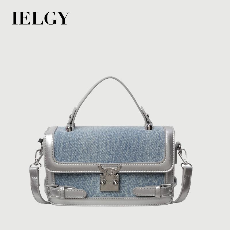 Ielgy Exquisite Fashionable Handbag Fashionable All-Match Contrast Color Shoulder Bag High-End Light Luxury Trendy Cross-Body Bag