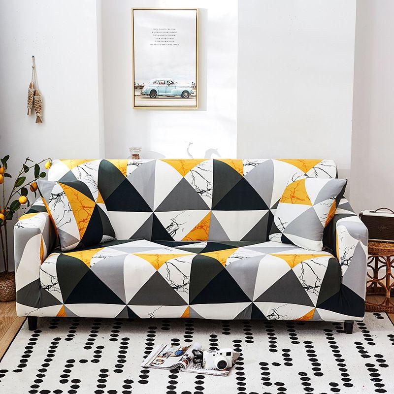 Стильный и мягкий эластичный чехол для дивана в гостиную Funda Couch Case с отличной эластичностью