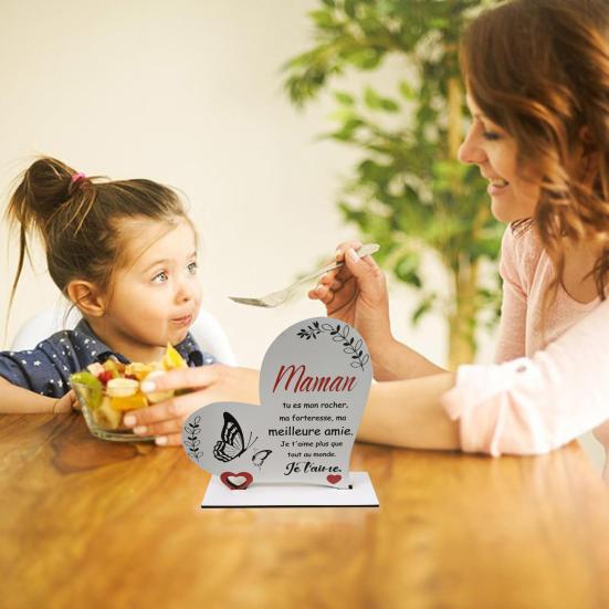 Деревянное украшение в виде сердца, отдельно стоящее украшение в виде сердца для дома, настольное украшение в виде сердца, благодарность