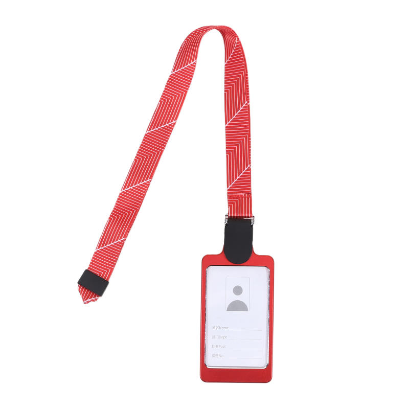 Professional ID Badge Holder with Retractable Reel Clear Card Case and Neck Lanyard for Office Security Workplace