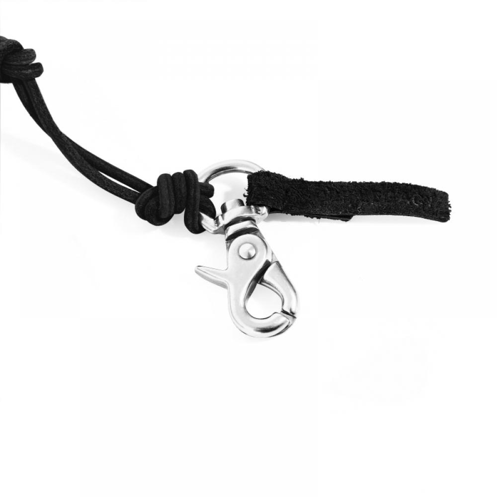 Our Legacy Radon Black Keychain Leather Necklace A2208lbl