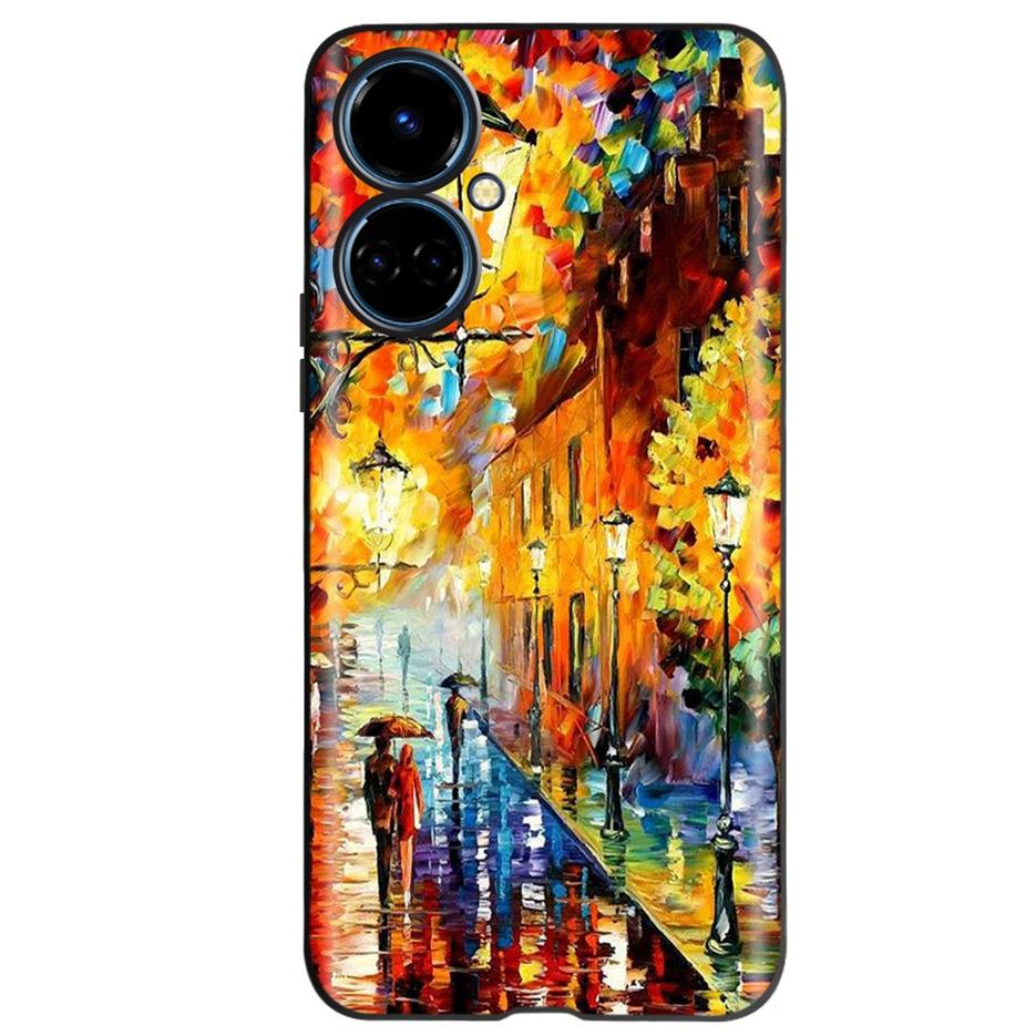 For Tecno Camon 19 Case Cute Cat Butterfly Soft Silicone Matte Cover Phone Case For Tecno Camon 19 Pro 5G Camon19 Neo 6.8'' Bags