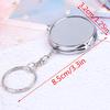 Metal Folding Mirror Key Ring Keychain Portable Compact Cosmetic