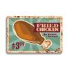 Hot Dog Fresh Hamburgers Metal Signs BBQ Vintage Posters Home Kitchen Wall Decor Iron Plate Painting Fast Food Shop Plaques