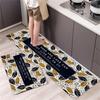 Cute Cat 'Happy Every Day' Kitchen Mat Non-Slip Machine Washable Rug Set for Home Decor Anti-Fatigue Floor Mats