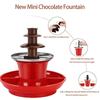 Multipurpose Chocolate Fountain Maker 3 Layer Electric Chocolate Fondue Fountain for Candy Melting And Cheese Dipping