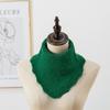 Windproof Knitting False Collar Detachable Triangle Scarf Casual Head Neck Warm Cover  Women