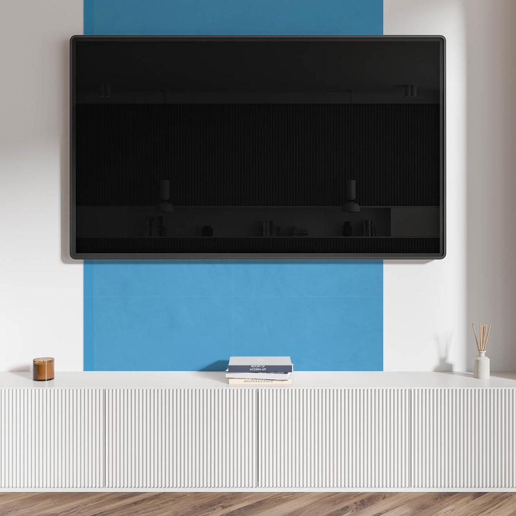 Komplet Kafelków Winylowych Z Wzorem Do Salonu Samoprzylepne Kolor Błękitny 6X60X30 Cm