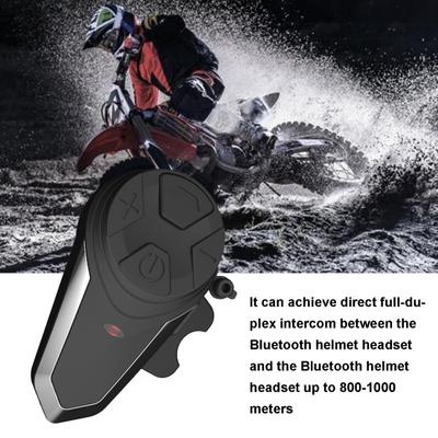 Bluetooth мотоциклетный шлем наушники FM Redio 1000 м домофон водонепроницаемый BT-S3 мотоцикл
