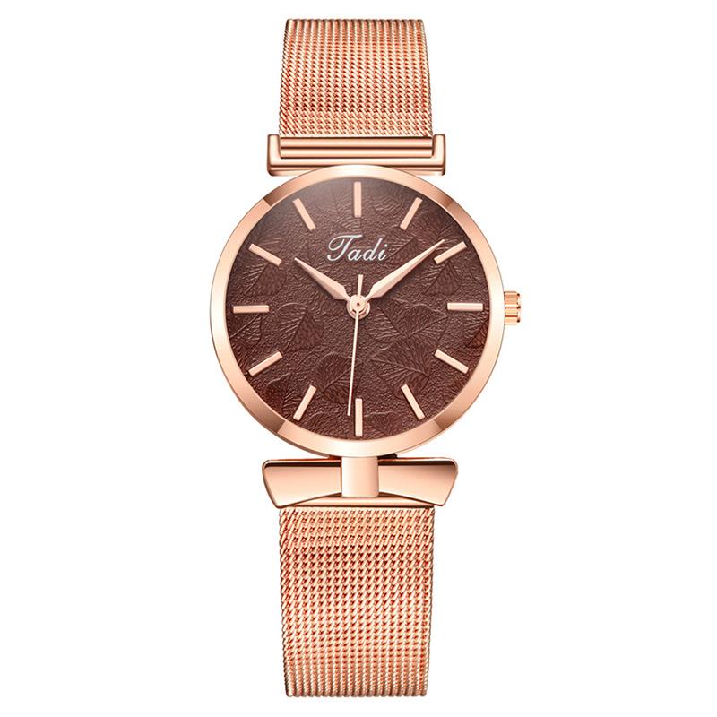 Модные женские часы с бантом, женские часы, сетчатый ремешок, кварцевые часы, женские часы