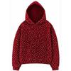 Women Rhinestone Hoodie Long Sleeve Loose Cropped Pullover Hooded Sweatshirt Casual Streetwear Top
