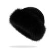 Шерстяная шапка-пуловер Имитация норкового меха Шапка с защитой ушей Модная зимняя шапка