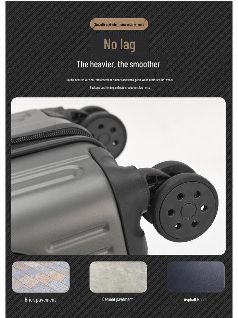 20-дюймовый легкий матовый чемодан-тележка с фронтальной загрузкой для ручной клади, 24-дюймовый дорожный чемодан, кожаный кейс.