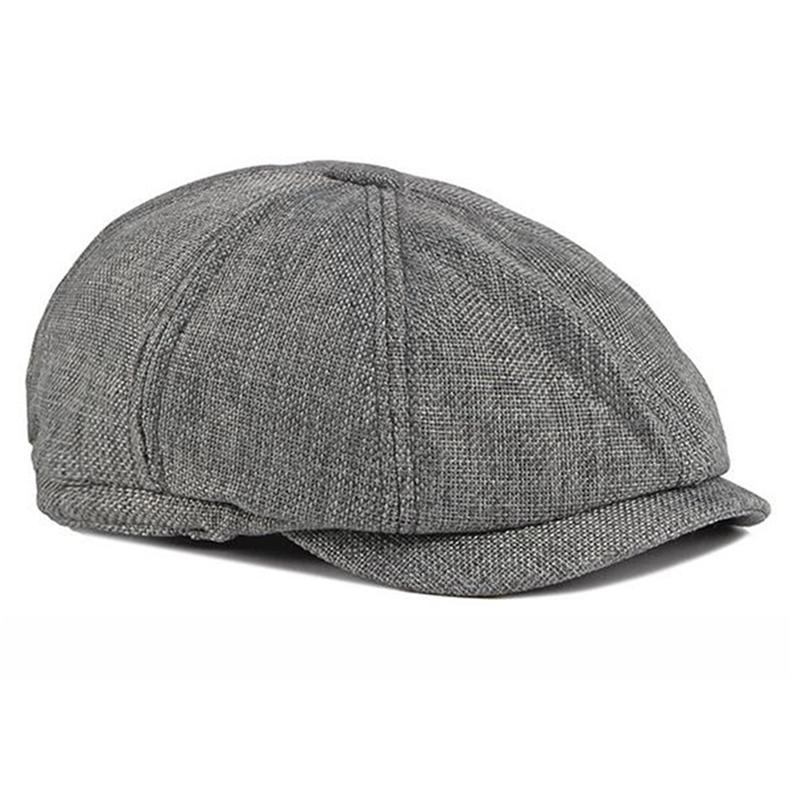 Модная мужская восьмиугольная шляпа, весенние тонкие дышащие британские повседневные береты в стиле ретро, кепки