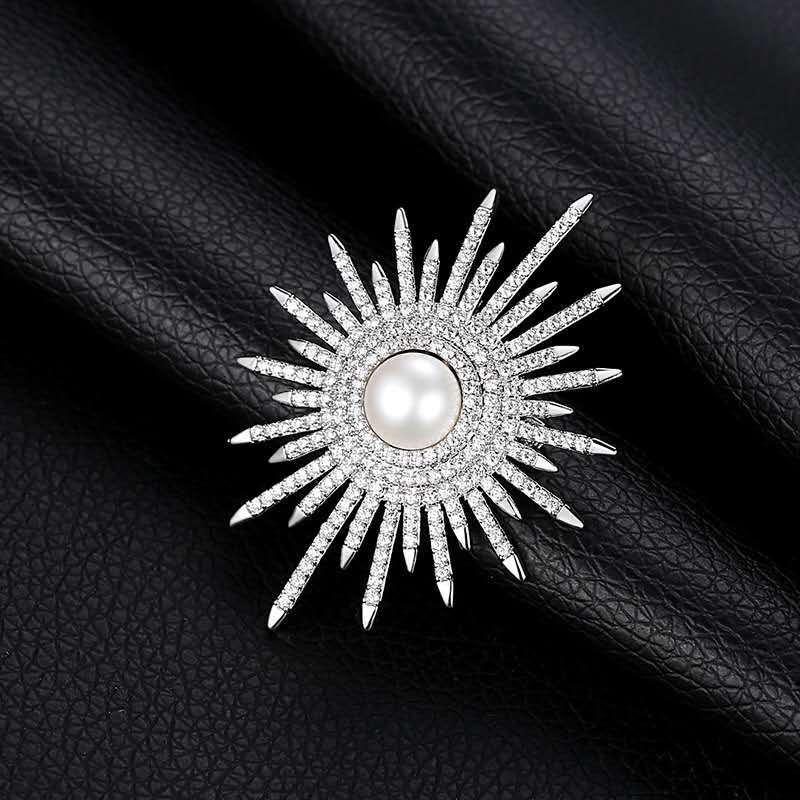 Temperament Sunflower Brooch Female Corsage Clothing Accessories Ladies Wedding Party Jewelry