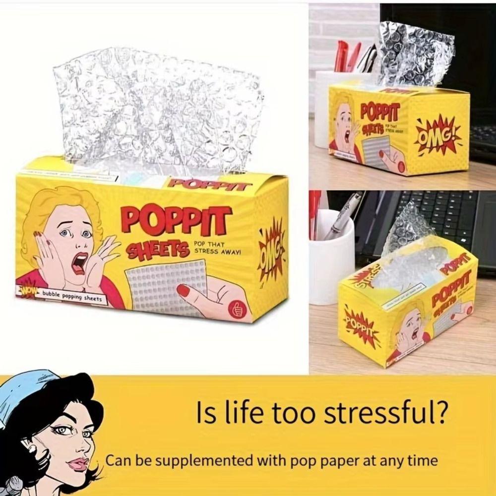 Bubble Paper Film Mini Bubble Wrap Transparent Circular Bubble Bubble Pumping Paper Press Pinch Burst Poppit Stress Sheets