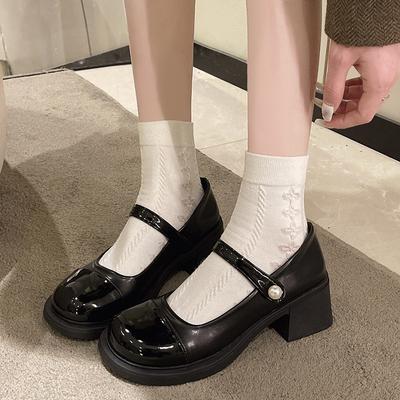 Модные повседневные туфли на каблуке с мелким вырезом, туфли лолиты, сандалии, женские туфли на шнуровке, слипоны 2024, удобные туфли Мэри Джейн с круглым носком, африканское золото, слипоны