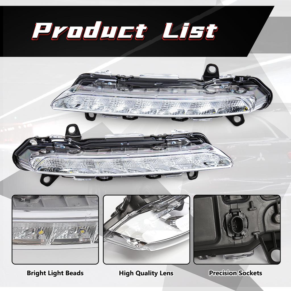 2218201756 2218201856 DRL для Mercedes Benz S-Class W221 S350 S500 C250 C300 светодиодные дневные ходовые огни противотуманные фары автомобильные аксессуары