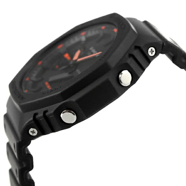 Аналоговые цифровые часы CASIO серии 2100 с черным кварцевым ремешком [Casio] G-SHOCK мужские GA-2100-1A4DR [Товар]