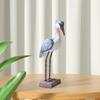 Wood Sea Bird Figurine Rustic Craft Collection Desktop Decoration for Cafe and Home