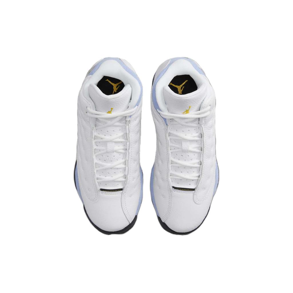 Кроссовки Air Jordan 13 Retro GS Blue Grey Kids белые желтые-охристые черные DJ3003-170