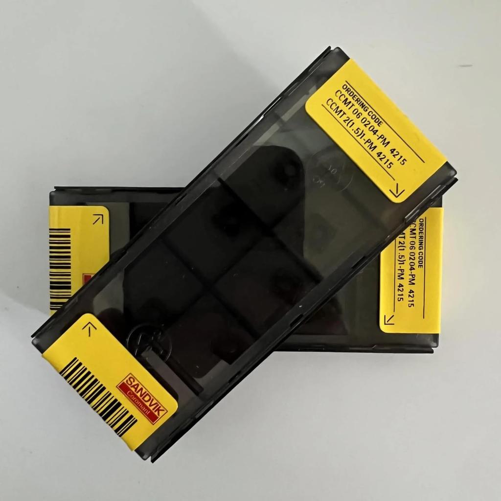 Оригинальная твердосплавная пластина Sandvik / CCMT060204-PM 4215 для ЧПУ, 10 шт.