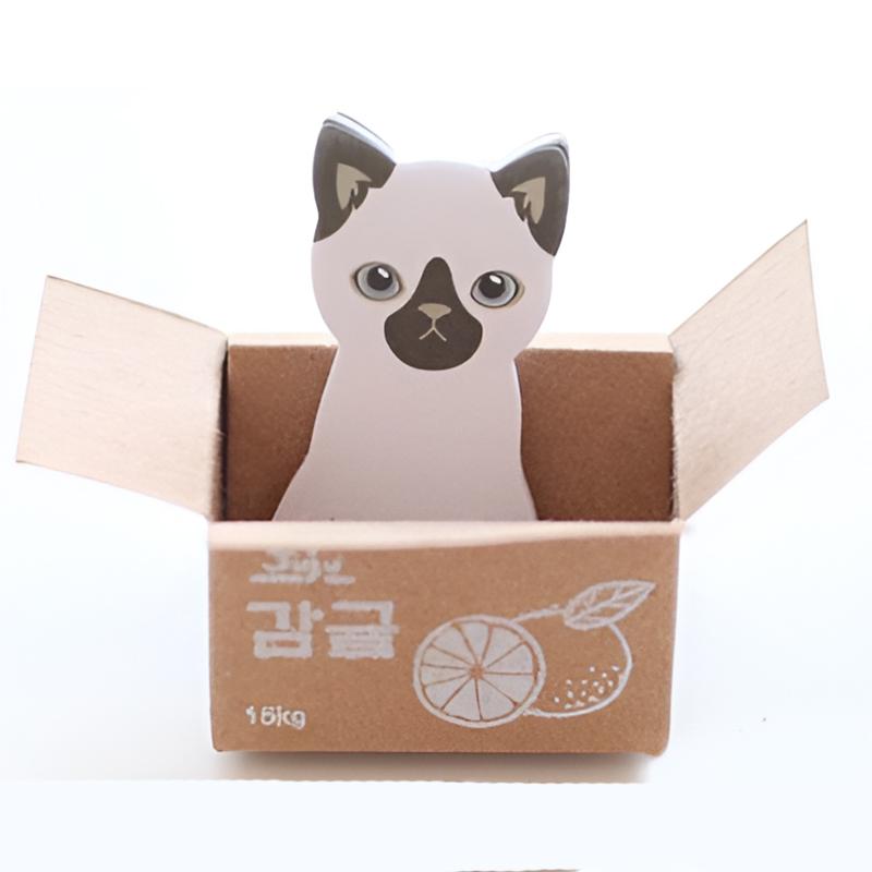 1 шт. Милая кавайная кошечка, липкая наклейка для заметок, милый котенок, блокнот, блокнот для заметок, почта, школа, канцелярские принадлежности, кошка, забавный подарок, собака