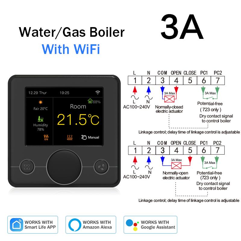 Tuya Smart Home Wifi Heating Thermostat Floor Heating Programmable Thermoregulator For Warm Floor Alexa Google Home Smart Life