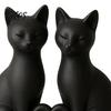 Декоративная фигурка кошки, 3D-печатная фигурка пары, Минималистичная скульптура в форме сердца, С вырезанным в форме сердца дизайном, Романтические украшения для дома