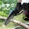 6-inch Cordless Mini Chainsaw 18V Handheld Electric Tree Trimming Saw Rechargeable Gardening Tool for Pruning and Landscaping