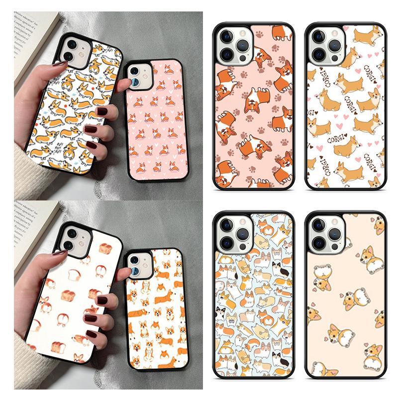Чехол для телефона CUTIE CORGIS для iPhone 17 Air 13 12 14 15 16 Чехол для Apple iPhone 17 Air 14 15 16 Pro Max 6S Plus Coque
