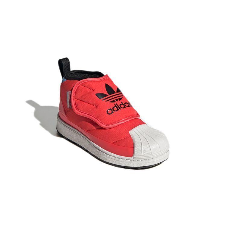 adidas Оригинальные ботинки Superstar 360 Удобные Универсальные Полувысокие Детские Кеды для Скейтбординга Арбузно-Красные Детские ботинки S23972