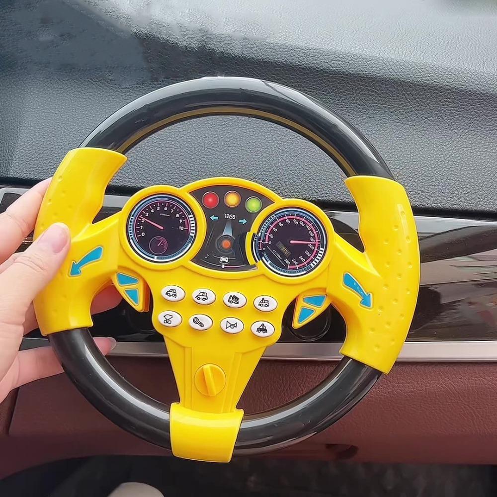 Многофункциональный игровой руль, имитирующий руль автомобиля, игрушка для имитации вождения, подарок для детей