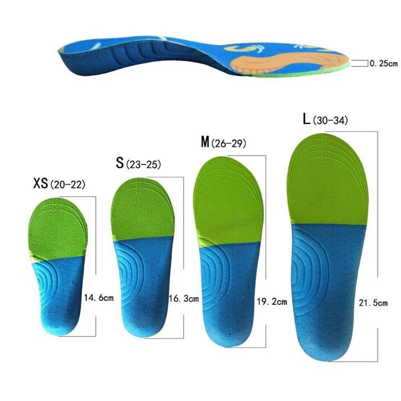 Cartoon Children's Orthotic Insole with Inner and Outer Octagonal Arch, Flat Foot, Outward Rotation Correction Arch Pad
