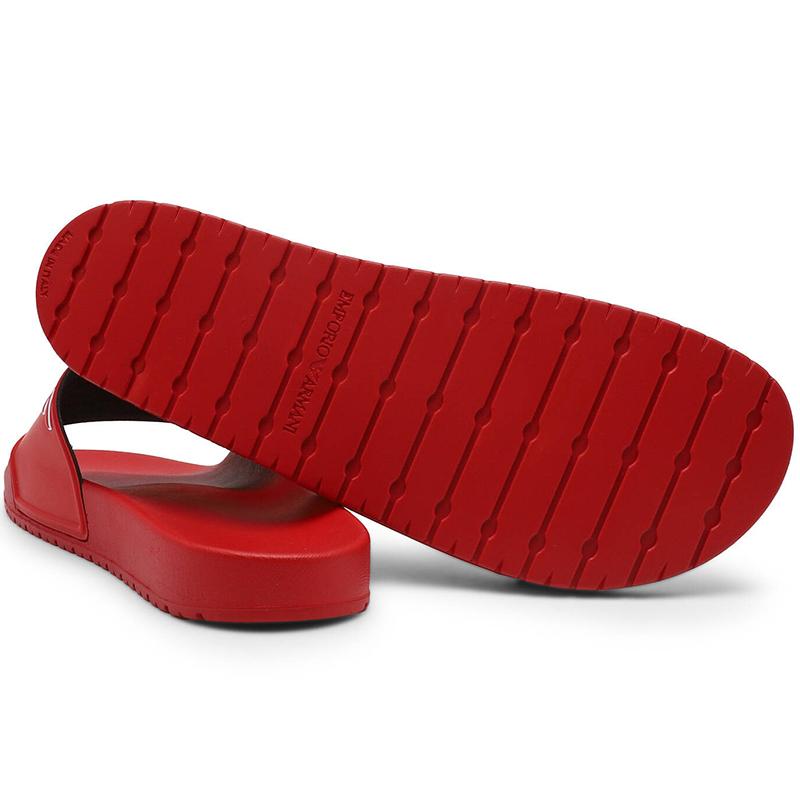 Emporio Armani Men' Red Flip Flops Xvps04-Xn747-S449 40