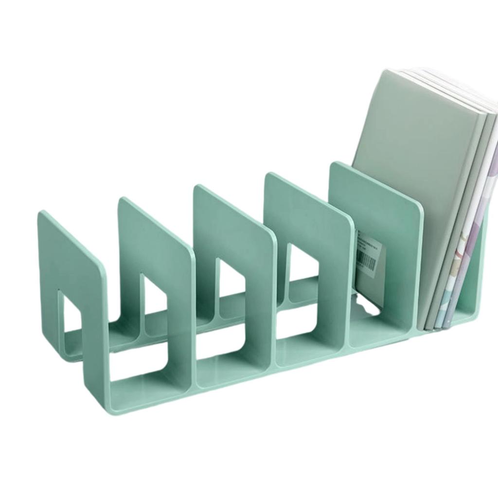 Acrylic Bookends Reading Shelf Book End File Sorter Book Storage Stand File Organizer for Book Magazines