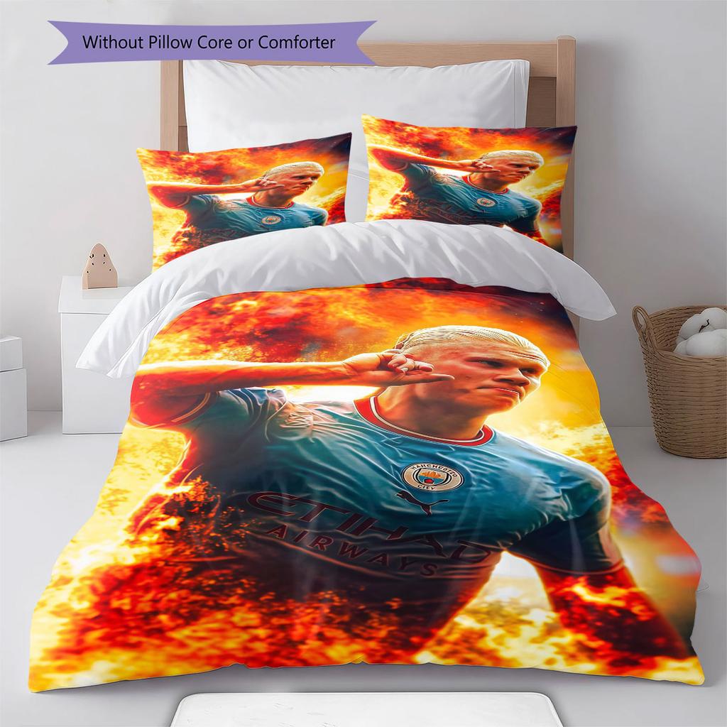 Vinicius Jr. Rise Bedding Quilt Set Quilt Cover Pillowcase Home Decoration Birthday Gift (1 * duvet cover + 2 * pillowcase, without core)
