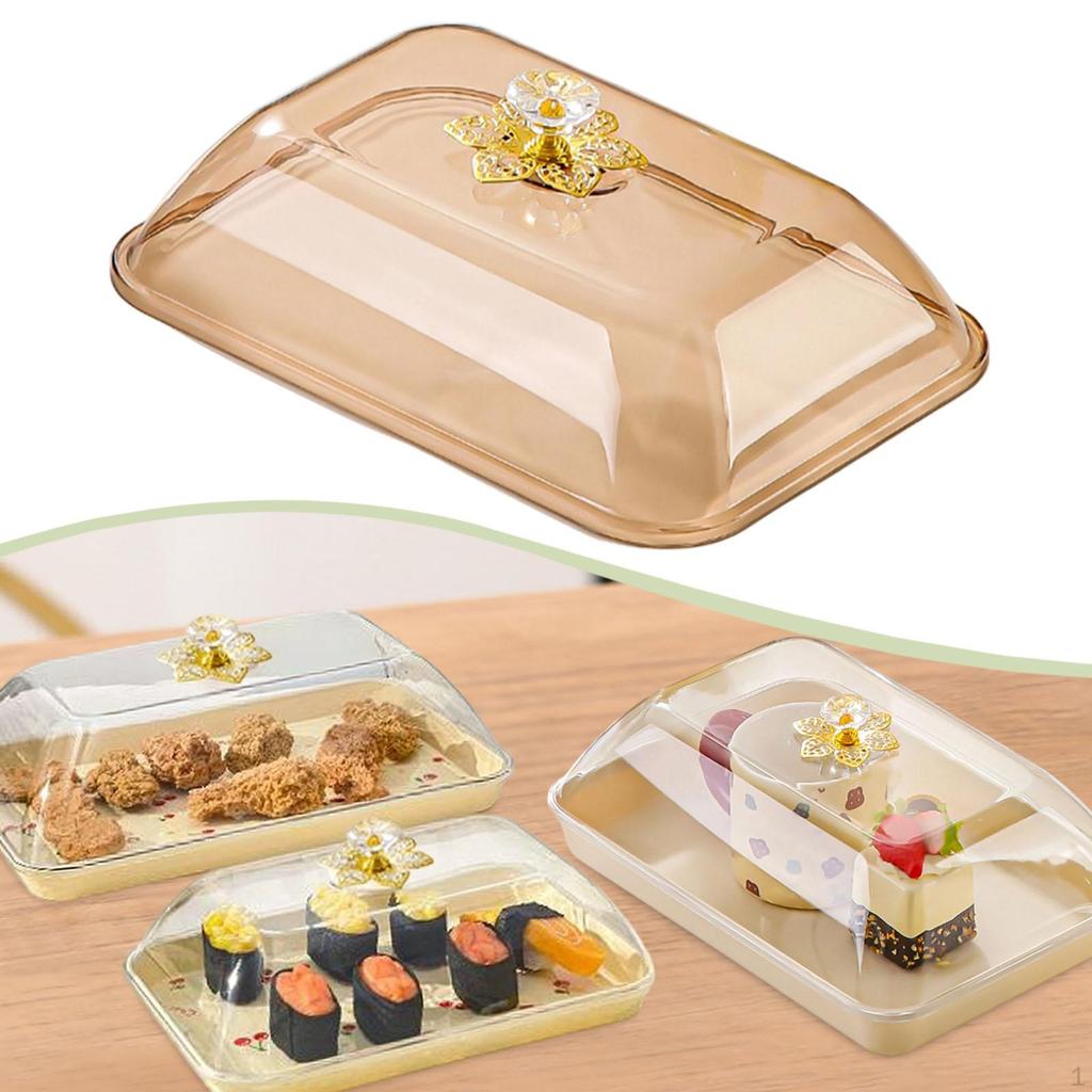 Купольная крышка-сервировщик для торта с ручкой, Сетчатый колпак из ПП, Сохраняет свежесть и защищает от пыли для