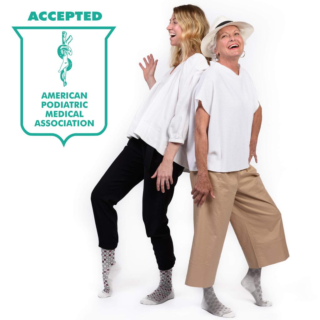 Sockwell PETAL POWER CREW Socks Sizes Denim Outdoor Socks Made In the USA Alpaca Blend Merino Wool Compression Socks Women's (SW112W) - S-M