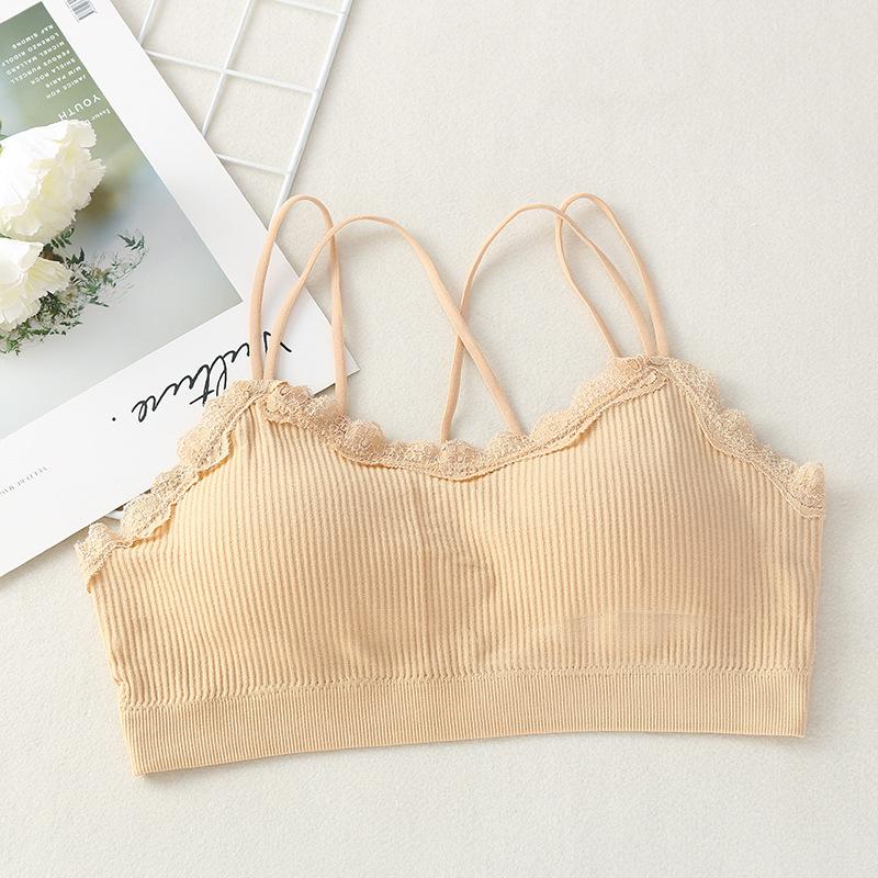 Кружевной бесшовный бюстгальтер-бандо без бретелей Little Bear для женщин