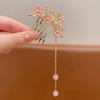 Fan Children's Hairpin Tassel Chinese Style Hair Stick Classical Flower Hair Comb  Girl